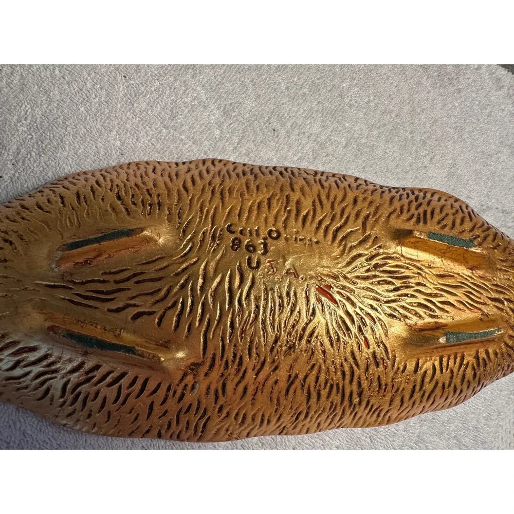 California originals  Leaf Dish Tray GoldAccent Decor Vintage‎ Homes ashtrayi